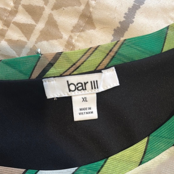 Bar III Green Asymmetrical Relaxed Blouse NWOT - Picture 6 of 6